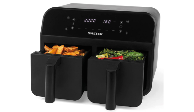 Salter Dual EK4750BLK 7.4L Air Fryer
