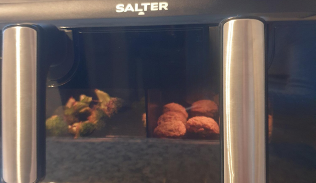 Salter Fuzion Dual air fryer food