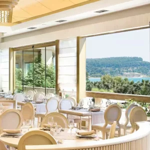 Restaurant at the Sani Resort in Halkidiki