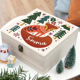 Personalised Scandi Fox Christmas Eve Box