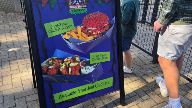 Food options at Alton Towers Scarefest