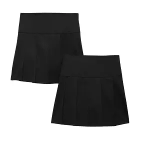 M&S Girls' Pleated School Skirts (2pk)