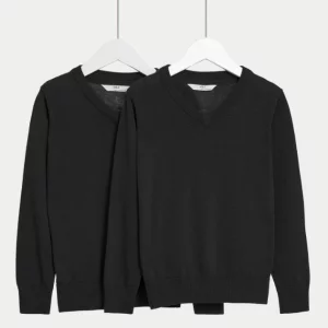 M&S Unisex Pure Cotton School Jumper, from £11
