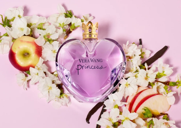 A product flat lay of the Vera Wang Princess for Women Eau de Toilette 100ml