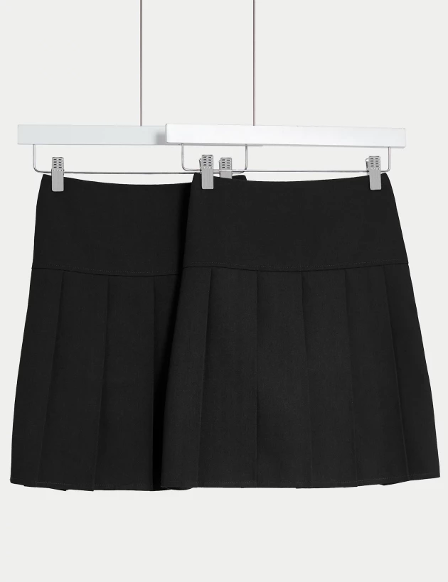 2pk Girls' Pleated School Skirts