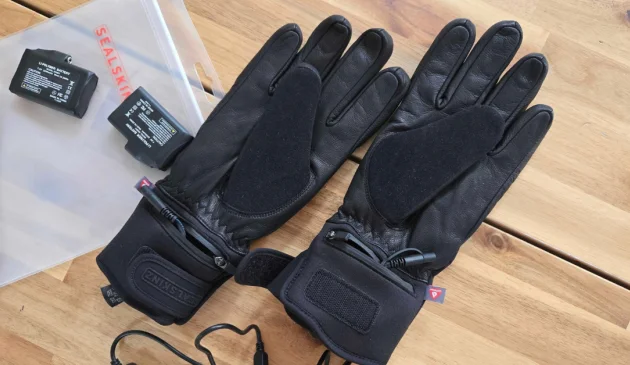 SealSkinz Stratton Waterproof Heated Gloves with rechargeable batteries