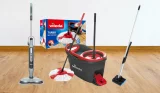 Selection of the best floor mops, including Vileda, Addis and Shark