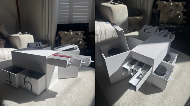 Drawers opening on the Sentier Fragrance Advent Calendar 2026