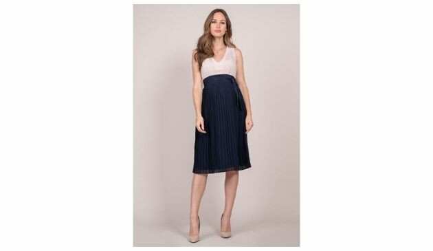 Seraphine Pleated Detail Maternity and Nursing Dress