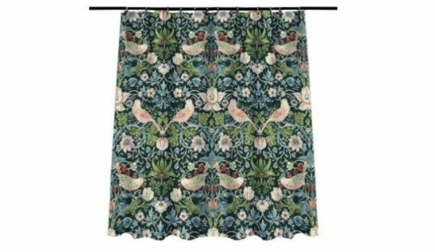 William Morris shower curtain