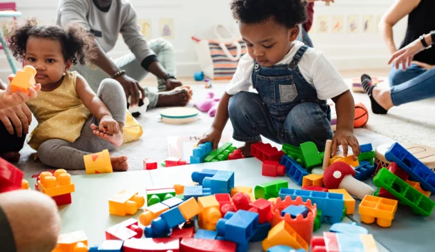 Children playing at nursery