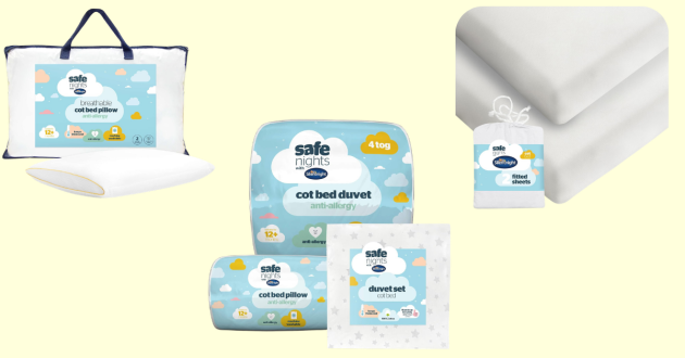 Silent nights safe nights cot mattress accessories