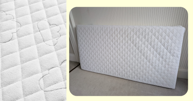 Silent nights safe nights cot mattress how it looks