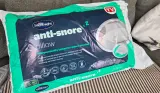 Silentnight anti-snore pillow in its packaging