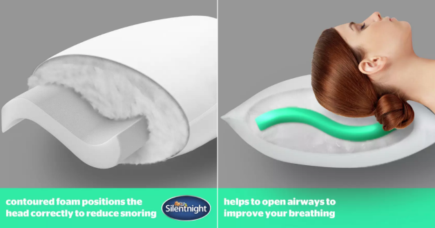 Inside the SIlentnight Anti Snore pillow