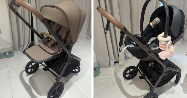 Silver Cross Breez with carrycot and car seat