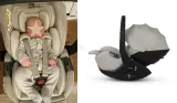 baby in silver cross Glide 360 Plus car seat