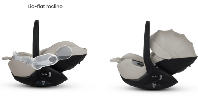 Silver Cross Glide 360 Plus car seat with lie flat