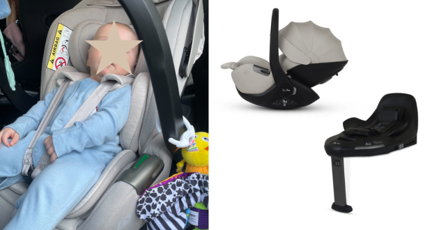 Baby in Silver Cross Glide 360 Plus