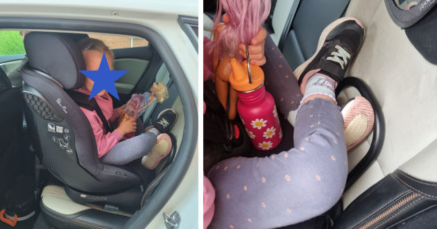 Child sitting in Silver Cross Perform car seat