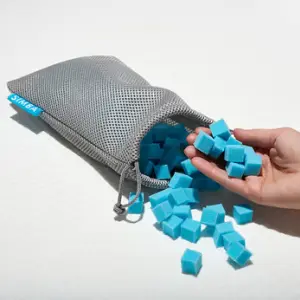 A view of the inside of the Simba Hybrid Pillow