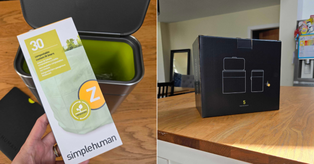 The simplehuman Compost Caddy bin liners are compostable