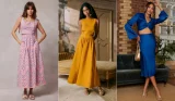 Skirts and top wedding guest outfits