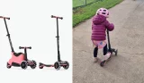Child riding smarTrike Xtend Ride-On Plus scooter