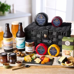 Snowdonia Ploughmans Hamper of Cheese Luxury Craft Beer