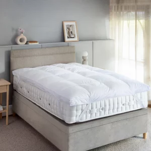 A product image of the Soak & Sleep Goose Down Mattress Topper