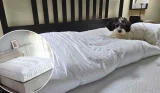 Rebecca Roberts tests the Soak & Sleep Goose Down Dual Chamber mattress topper