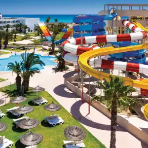 Slides at AQI Venus Beach, Tunisia