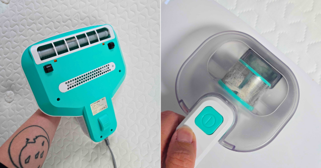 Close up of the details of the Spring & Spruce Mattress Maid mattress cleaner