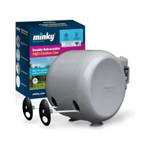 Best retractable washing line: Minky Retractable Duo Reel Washing Line