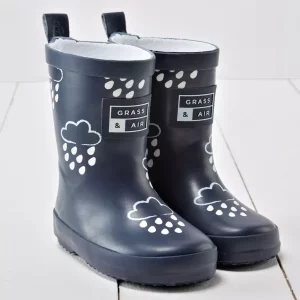 Product image of the GRASS & AIR Kids Navy Colour Revealing Wellies