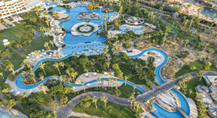 Steigenberger Aldau Beach Hotel aerial view