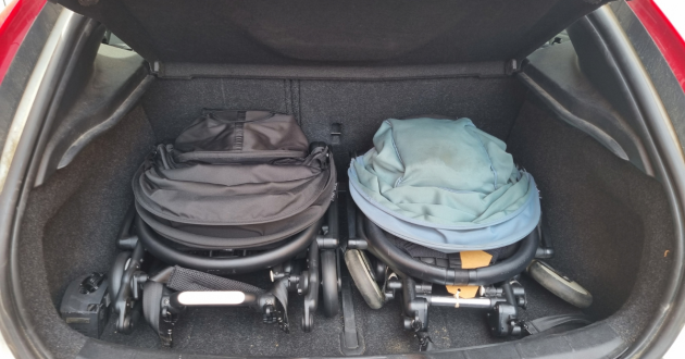 Stokke Yoyo 5 and Yoyo 3 in car boot
