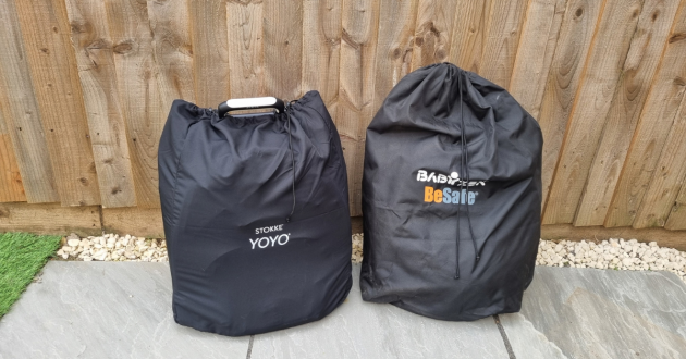 Stokke Yoyo 5 and 3 in carry bags