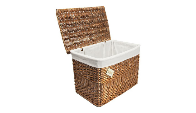 woodluv wicker storage basket