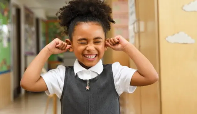 Girl in Tesco school uniform