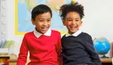 Children in school uniform
