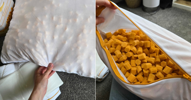 Inside the The HoneyFoam Pillow by The Fine Bedding Company