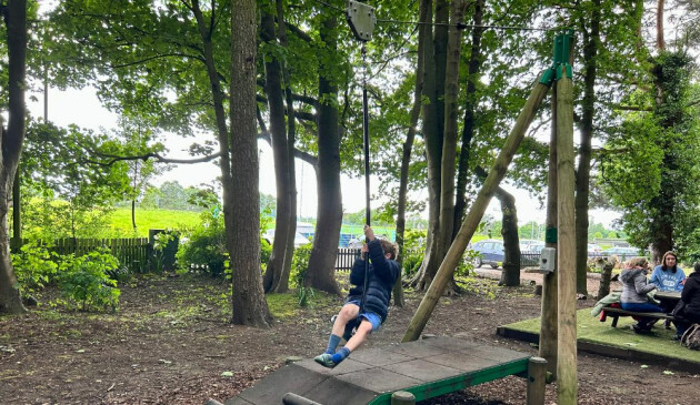 The Belfry Hotel zipline