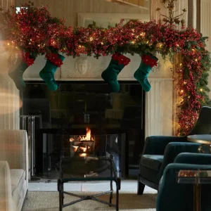 The Grove Hotel fireplace