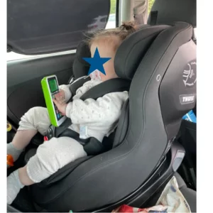 Toddler in Thule Elm toddler car seat