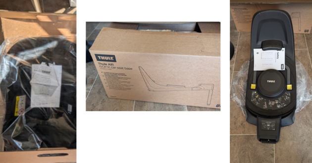 Thule Elm toddler car seat box and packaging