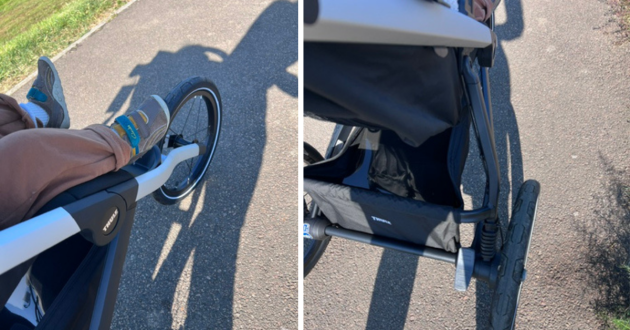 Thule Glide 3 front wheel and storage basket