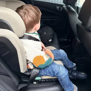 Child in Thule Palm car seat