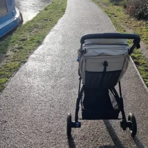 Thule Spring 2 stroller on canal path