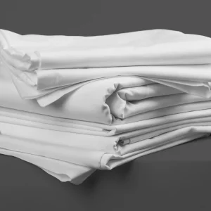 Tielle Love Luxury 600TC white cotton bedding set on a neatly made double bed